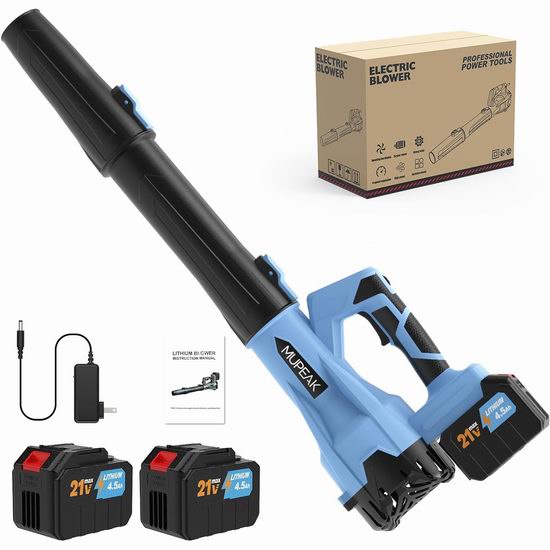  白菜价！历史新低！MUPEAK 21V 4.5Ah 无绳吹叶机/吹扫机2.9折 29加元清仓！