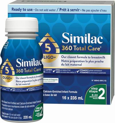 精选Enfamil A+、Good Start 、Similac、NIURISS婴儿品牌奶粉 3.4折起!低敏配方液体奶4 x 237 毫升 8.77加元