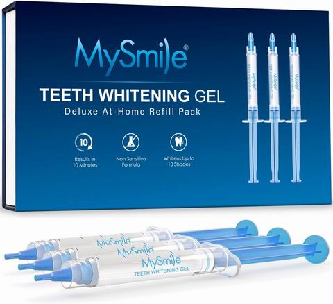 10分钟见效的“微笑神器”！MySmile 牙齿美白凝胶补充装3支  21.24加元（原价 27.95加元）