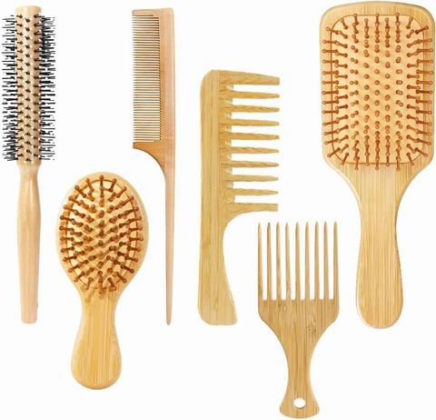  Xinxilu 竹制梳子6件套 15.99加元