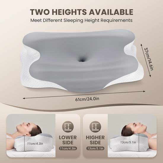 历史新低!JINXIA 凉感丝绸 记忆海绵 颈椎枕5.4折 26.99加元!让你一夜美梦到天亮!