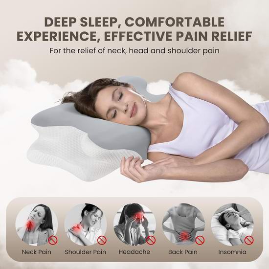 历史新低!JINXIA 凉感丝绸 记忆海绵 颈椎枕5.4折 26.99加元!让你一夜美梦到天亮!