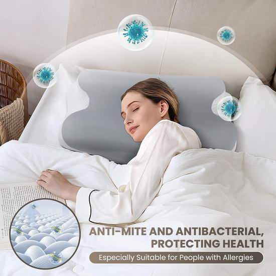 历史新低!JINXIA 凉感丝绸 记忆海绵 颈椎枕5.4折 26.99加元!让你一夜美梦到天亮!