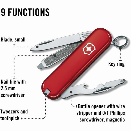 近史低价!Victorinox Rally 维氏9功能 瑞士军刀/口袋刀7折 16.15加元! 近史低价!Victorinox Rally 维氏9功能 瑞士军刀/口袋刀7折 16.15加元!