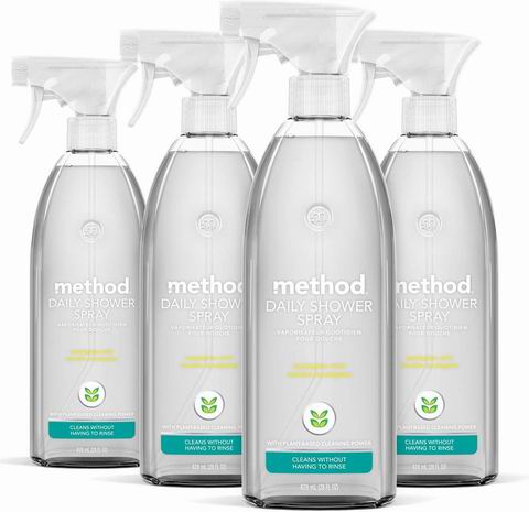  Method 桉树薄荷香 日常沐浴清洁喷雾（828毫升×4瓶）18.2加元（原价 22.76加元）！每瓶4.55加元
