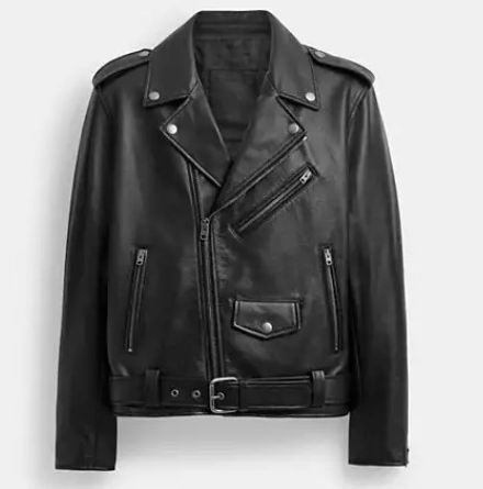  Coach 奥莱男式牛皮机车夹克 488加元（原价 1220加元）