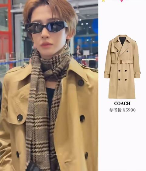 刘宇同款！Coach 奥莱男式经典 Core 双排扣风衣 292加元（原价 730加元）