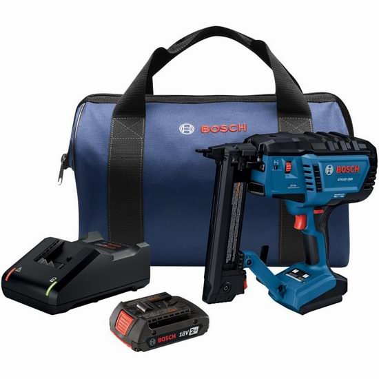  BOSCH 博世 GTH18V-18MB12 18V 无刷18号窄冠钉枪套装5.4折 313.55加元包邮！