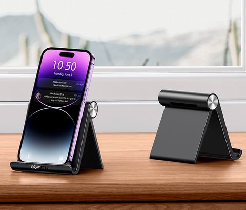  UGREEN 可折叠桌面手机支架 10.19加元（原价 15.99加元）！黑白两色可选