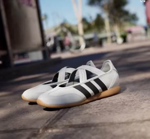  马思纯类似款！adidas Samba Jane 交叉扣带 芭蕾舞鞋 44.8加元（原价 65加元）