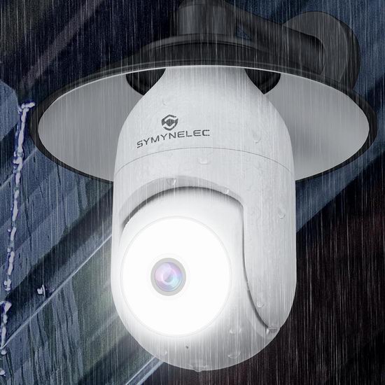  历史新低！SYMYNELEC 360° AI 移动侦测 WiFi 2K 室内外灯泡式安防摄像头5折 21.99加元包邮！
