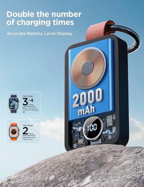历史新低!JOYROOM 2000mAh 磁吸钥匙扣充电宝3.9折 10.99加元!
