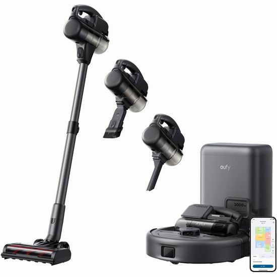 历史新低!eufy E20 30000Pa 三合一 吸尘器+智能扫地机器人组合3.9折 314.99加元包邮!
