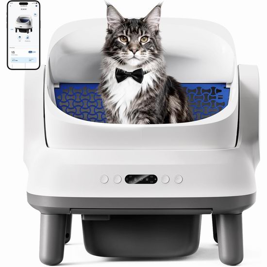  历史新低！Happypaw 敞口式全自动清洁猫砂盆 209.99加元（原价 299.99加元）