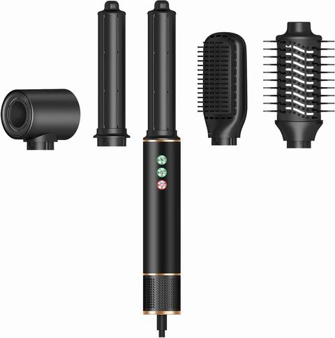  TANSHINE 黑色款 五合一热风负离子造型吹风梳套装5折 74.99加元（原价 149.99加元）