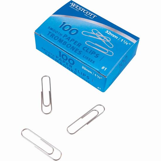  历史新低！Westcott 回形针100件套3.9折 1.99加元！