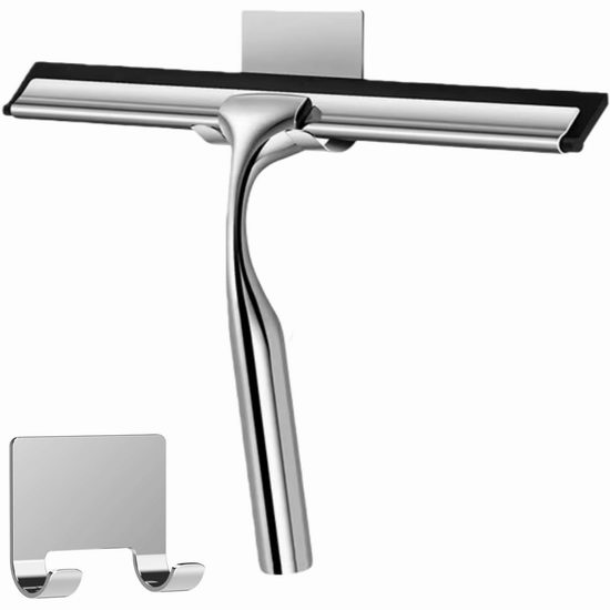  历史新低！Teilybao 10英寸多用途 窗户地板淋浴房 不锈钢刮水器5.5折 13.19加元！