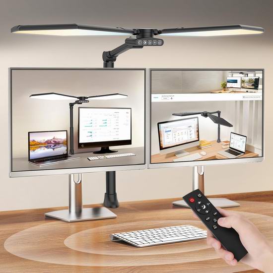  历史新低！Tuedp 3600流明 448 LED 双灯板 可遥控 超亮建筑师台灯5折 39.99加元包邮！