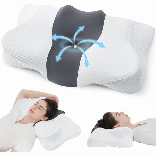  白菜价！历史新低！Orcalic 人体工学 记忆海绵颈椎枕/枕头3.4折 29.99加元！