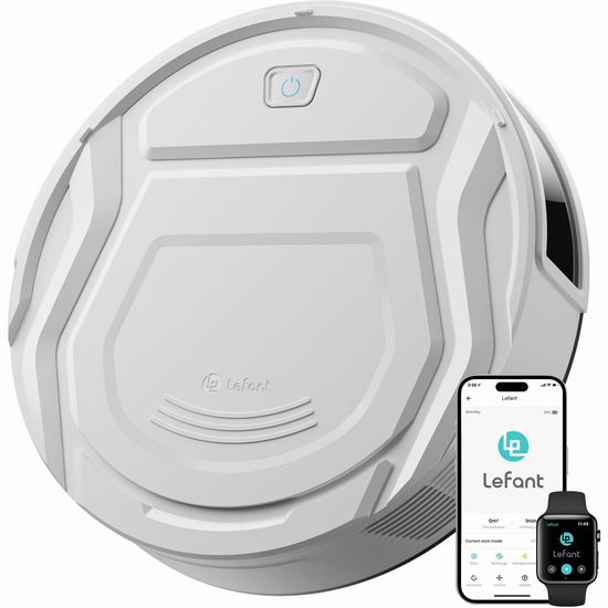  白菜价！历史新低！Lefant 乐帆 M210 Pro 智能扫地机器人3.4折 89.99加元包邮！