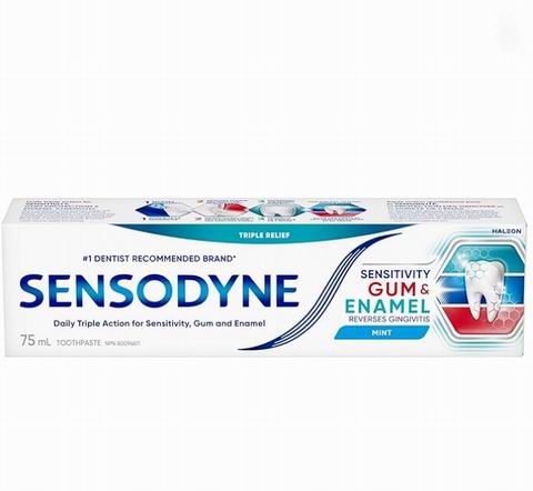  Sensodyne 抗过敏护龈薄荷牙膏 6.24加元（原价 8.46加元）