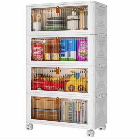  SNSLXH 35夸脱  四层可折叠储物箱 66.99加元（原价 99.99加元）