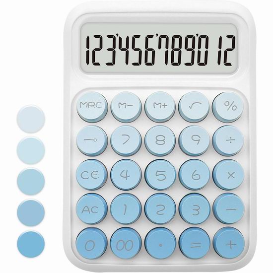  白菜价！历史新低！UPIHO 大按键 渐变蓝高颜值计算器3.7折 5.99加元清仓！