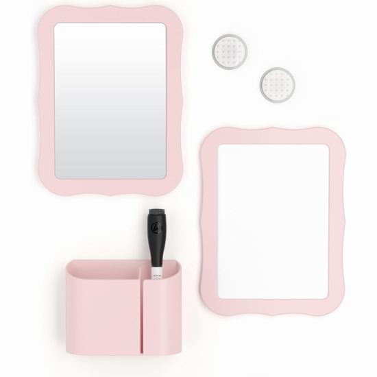  白菜价！历史新低！U Brands 磁性笔筒+白板+镜子+马克笔 学校储物柜配件6件套3.4折 9.99加元！