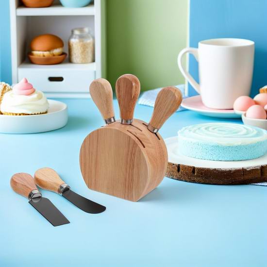  超级白菜！历史新低！OSOLADY 不锈钢熟食/糕点/奶酪刀5件套1.9折 6.57加元清仓！