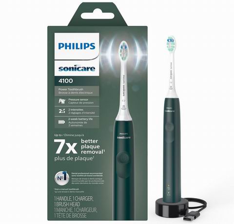 史低价！Philips Sonicare 4100  声波震动电动牙刷 44.96加元（原价 84.99加元）