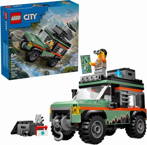  LEGO 乐高 60447 城市系列越野四驱山地卡车 21.24加元（原价 24.99加元）