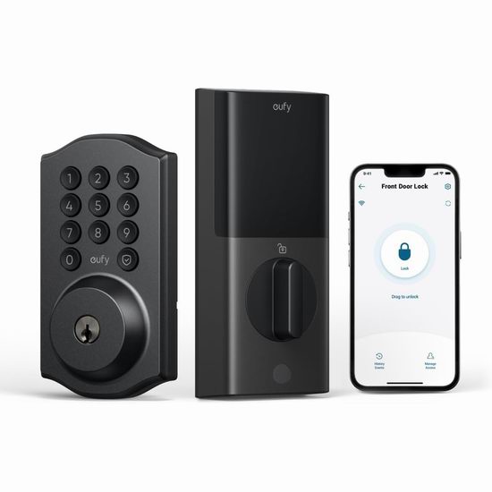  近史低价！eufy C30 Wi-Fi 四合一 智能密码门锁5.4折 75.99加元包邮！2款可选！