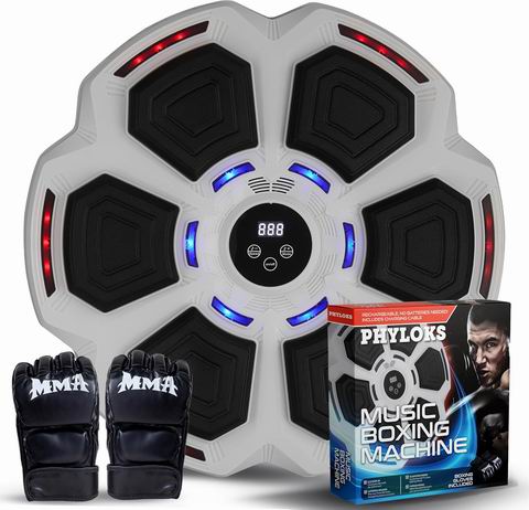  PHYLOKS  LED蓝牙音乐拳击机 +拳击手套 49.99加元（原价 66.66加元）