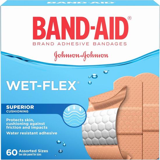  历史新低！Band-Aid Wet-Flex 邦迪防水创可贴60件套4.5折 3.17加元！