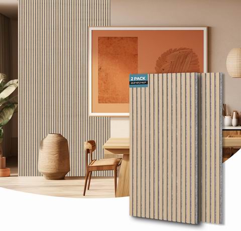  AKUMAX 木条墙面/天花板装饰吸音板2件 87.74加元（原价 129.99加元）