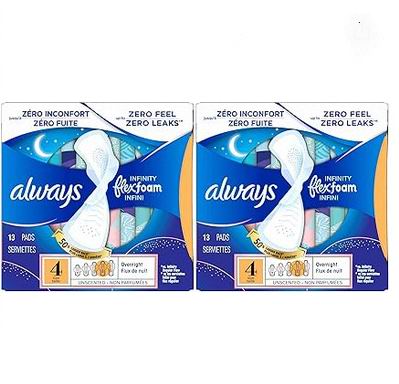 Always Infinity 卫生巾4号 2×13片 9.21加元(原价 11.96加元) Always Infinity 卫生巾4号 2×13片 9.21加元(原价 11.96加元)