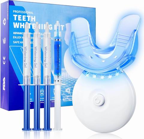  Generic 专业牙齿美白LED灯+舒缓抗敏凝胶4支 26.99加元（原价 29.99加元）
