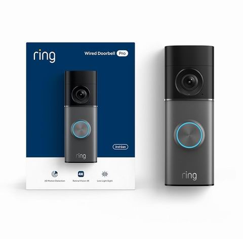  最新款 Ring 有线4K可视智能门铃Pro  279.99加元（原价 349.99加元）