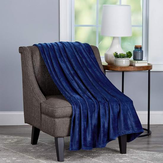  白菜价！历史新低！Bedford Home 加大号天鹅绒毛毯3.2折 13.95加元！