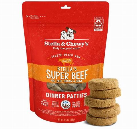  Stella & Chewy's 冻干高蛋白生食肉饼156克  17.67加元（原价 21.99加元）