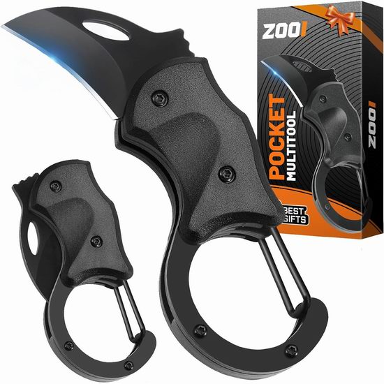  历史新低！ZOOI 多功能挂扣式口袋工具刀5折 6.99加元！2色可选！