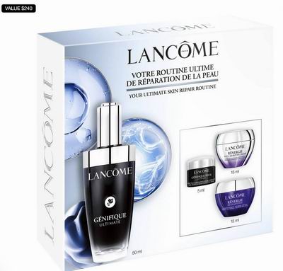 Lancome兰蔻超值装变相4折起+套装8.5折+满送3件套礼包!