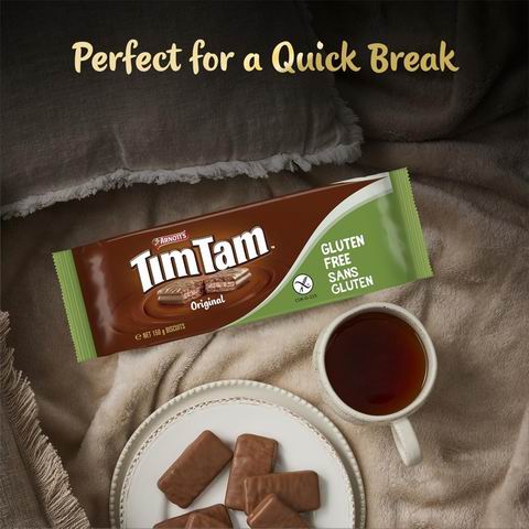 Tim Tam 无麸质牛奶巧克力饼干 4.48加元（原价 6.99加元）