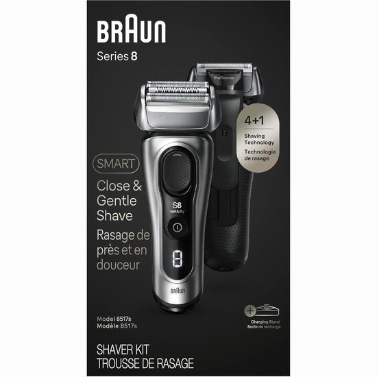 近史低价！Braun Series 8 博朗8系 8517s 电动剃须刀6.4折 191.99加元包邮！