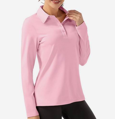  白菜价！FKEEP 女式长袖 Polo 衫 8.91加元（原价 45加元，L码）