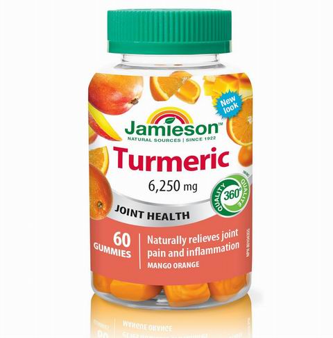 Jamieson 芒果橙味姜黄软糖60粒 9.4加元（原价 14.99加元）