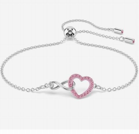  Swarovski 无限粉水晶爱心手链 86.51加元（官网原价 129加元）