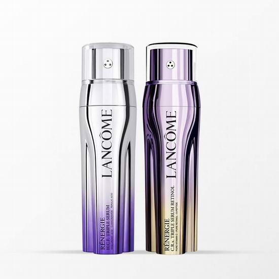 Lancome 兰蔻 C.R.X.三重抗老精华+H.C.F.塑颜三管精华套装6.5折 238加元+最高送价值330加元8件套大礼包！