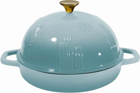  Flavehc 5夸脱珐琅铸铁烘焙锅 带钟形盖 63.99加元（原价 129.99加元）！多色可选