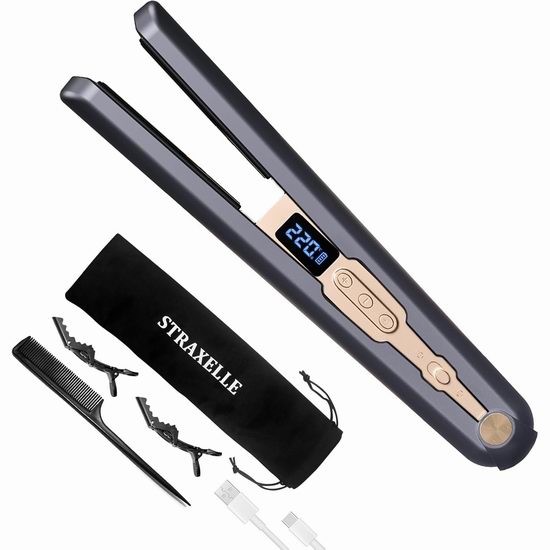 白菜价!历史新低!Straxelle 10000mAh 二合一可充电无绳直发器/卷发棒3.7折 29.99加元! 白菜价!历史新低!Straxelle 10000mAh 二合一可充电无绳直发器/卷发棒3.7折 29.99加元!
